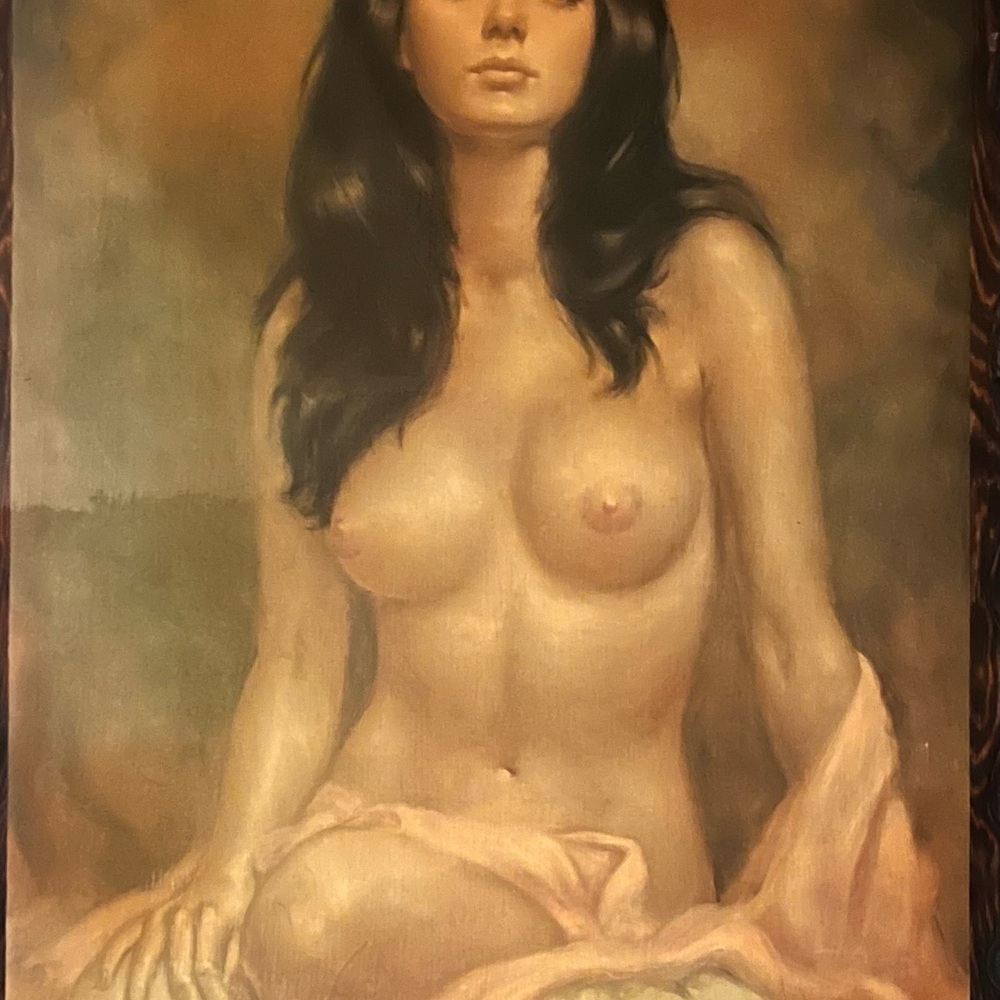Larry Vincent Garrison 1923-2007 Nude Oil Painting
